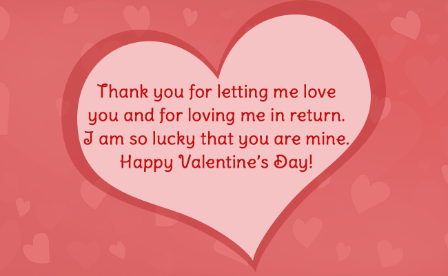 Valentine's Day wishes and message for lover