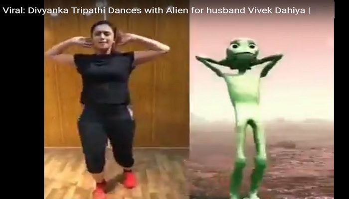 Divyanka Tripathi Dances with Alien for husband Vivek Dahiya