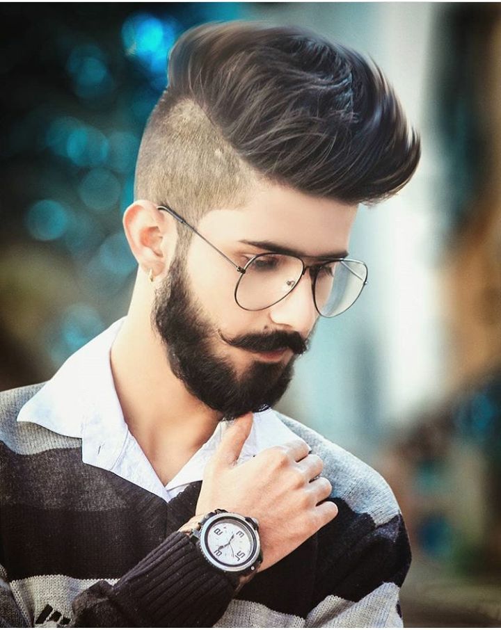 Men Hairstyle with Beard