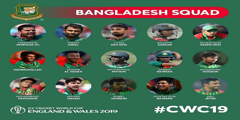 ICC World Cup 2019, World Cup 2019, Bangladesh, Bangladesh World Cup Squad, bangladesh world cup team 2019, Abu Jayed, Mashrafe Mortaza