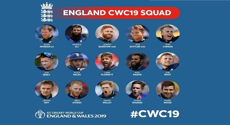 ICC World Cup 2019: England named their 15-man squad led by Eoin Morgan