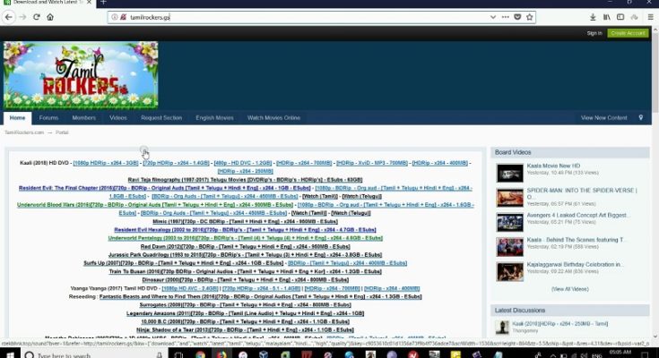 tamilrockers 2020 Free movie downloading website
