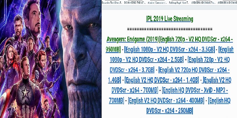 Avengers Endgame, Avengers Endgame 2019, Tamilrockers, Tamilrockers 2019, Avengers Endgame leaked