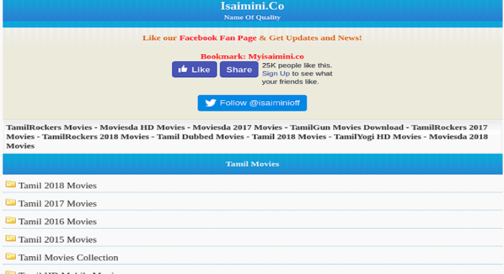 Isaimini 2020: Download HD Movies Tamil, Telugu, Malayalam, Isaimini Songs Download Online MP3 Video Songs