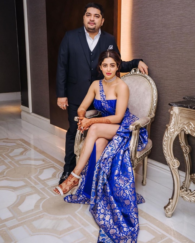 Nehha Pendse and her husband