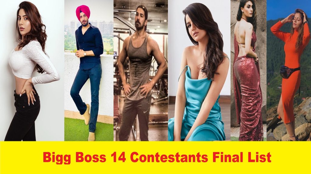 Bigg Boss 14 contestants final list