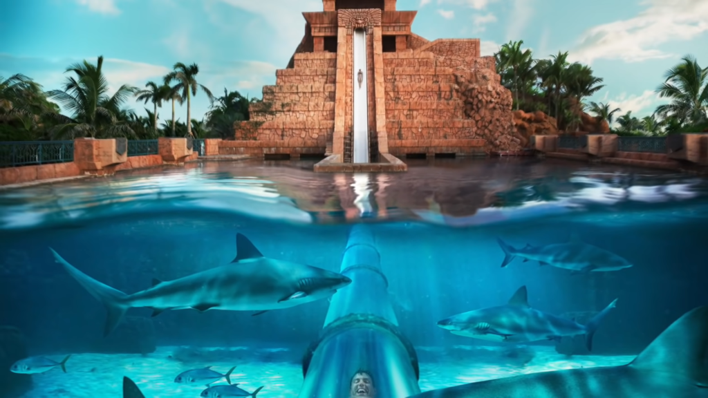 Leap of faith Atlantis water park Bahamas